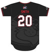 ValleyCats Full Button-Down Black Jersey