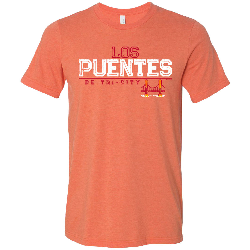 Los Puentes orange TShirt TriCity ValleyCats